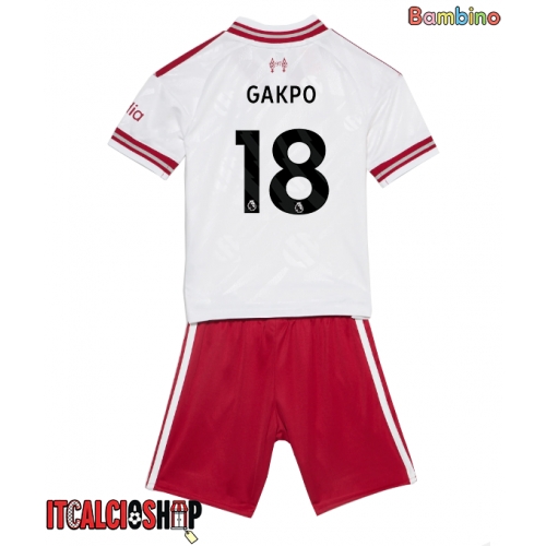 Liverpool Cody Gakpo #18 Seconda Maglia Bambino 2026-27 Manica Corta (+ Pantaloni corti)